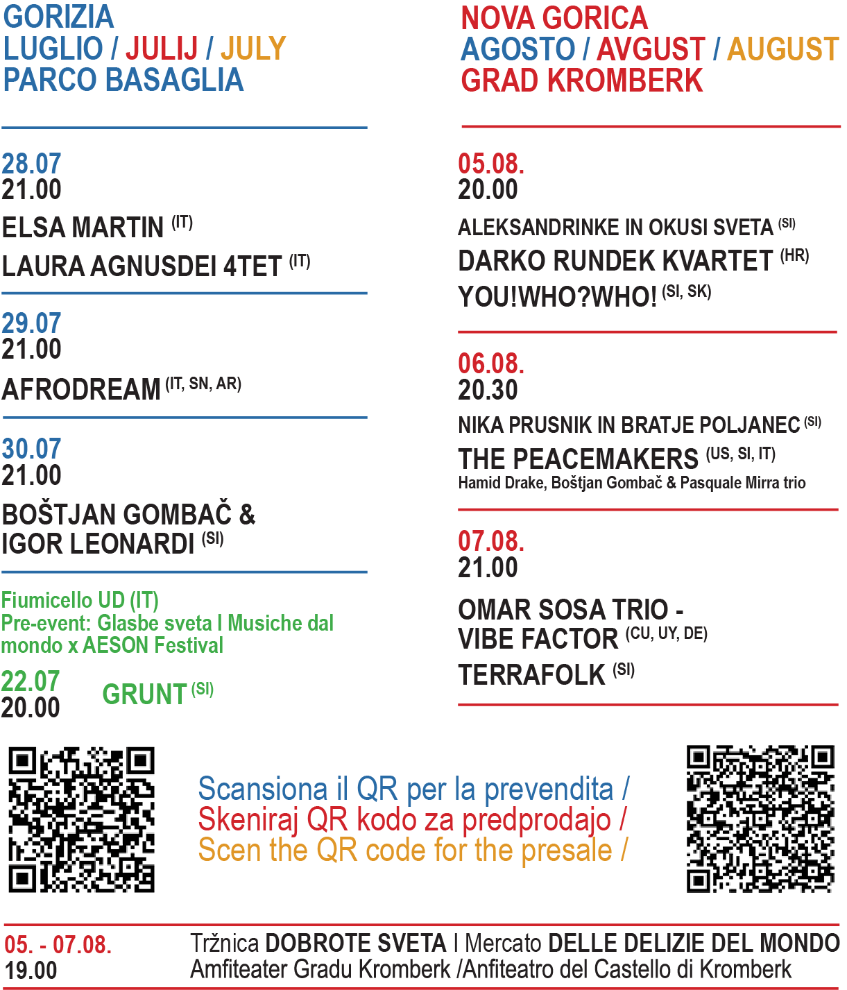 Glasbe sveta 2026 - Program